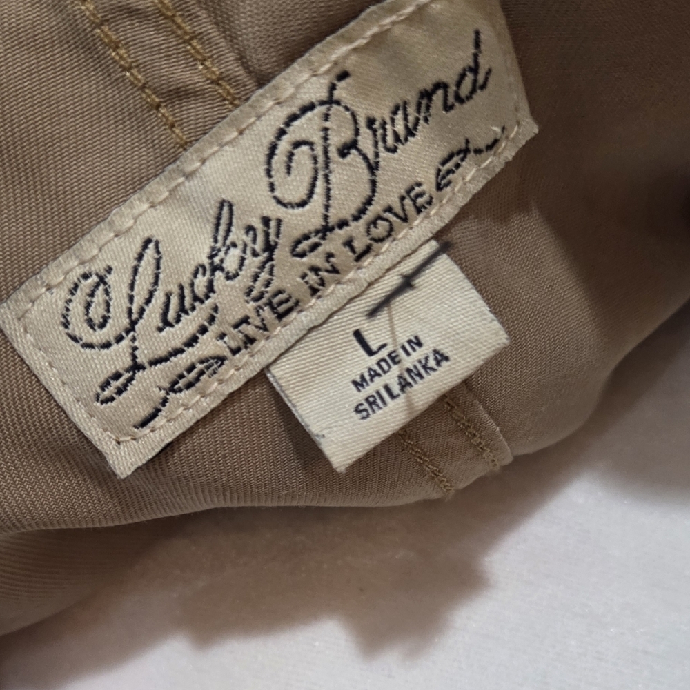 Lucky Brand Women Size L Open Front Pockets Safari Utility Safari Cargo Vest - Picture 3 of 9